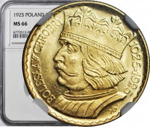 10 gold 1925, Boleslaw the Brave, mint, magnificent