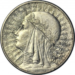 10 zlatých 1932, Hlava, Londýn, razené