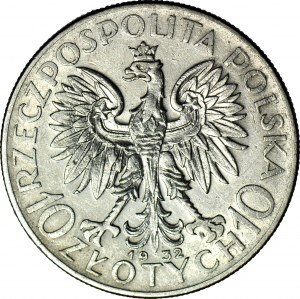 10 zloty 1932, Head, Warsaw