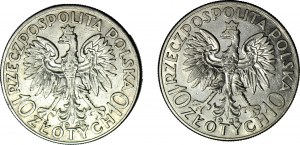 10 Gold 1932, Kopf, London 2 Stück