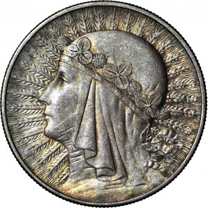 10 zlatých 1933, Hlava, krásná