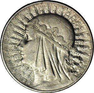 10 gold 1933, Head