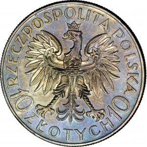 10 gold 1933, Sobieski, minted