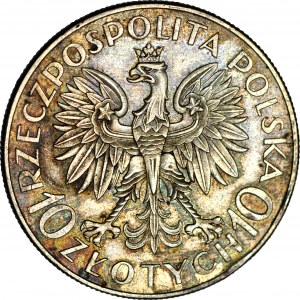 10 Gold 1933, Sobieski, sehr schön