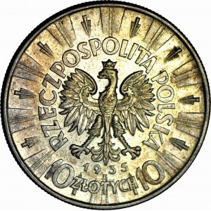 10 zlotých 1935, Piłsudski, mincovňa