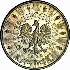 10 zlotých 1935, Piłsudski, mincovna