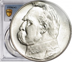10 zlotých 1936, Piłsudski, mincovňa