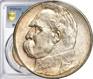 10 gold 1938, Pilsudski, rare, mint
