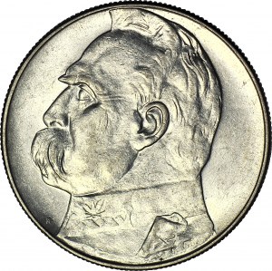 10 złotych 1938, Piłsudski, rzadkie, menniczy