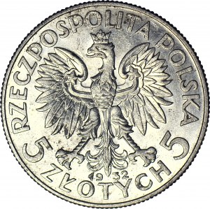 5 Gold 1932, Kopf, London, geprägt
