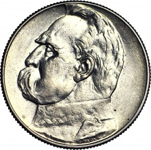 5 zlotých 1934, Piłsudski, úradné, mincovňa