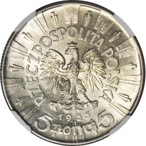 5 gold 1935, Pilsudski