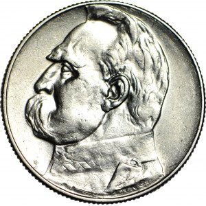 5 złotych 1936, Piłsudski, okołomenniczy