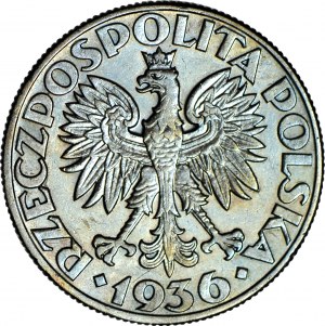 5 złotych 1936 Żaglowiec, piękny