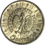 5 zlotých 1938, Piłsudski, mincovňa