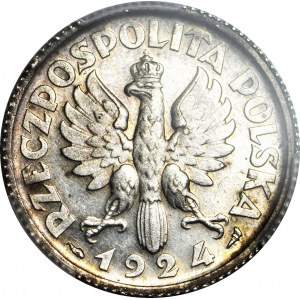 1 oro 1924, mietitrice, corno e torcia, Parigi