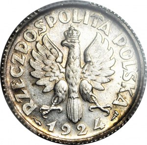 1 oro 1924, mietitrice, corno e torcia, Parigi