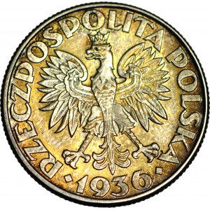 2 złote 1936, Żaglowiec, WYŚMIENITY