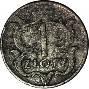 1 Zloty 1929, zeitgenössische Fälschung, selten