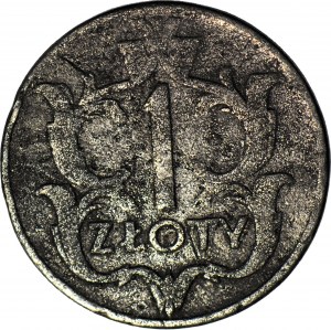 1 Zloty 1929, zeitgenössische Fälschung, selten