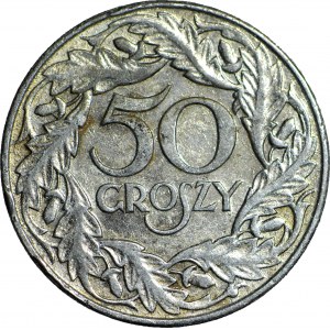 50 grošov 1938 poniklované, mincovňa