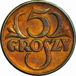 5 penny 1923 in ottone, belli