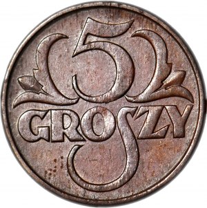 5 groszy 1928, mäta