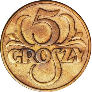 5 groszy 1928, piękne