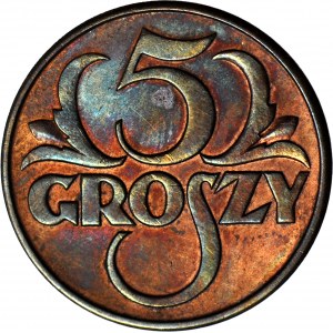 5 pennies 1935, minted