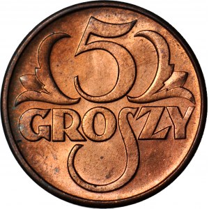 5 Groszy 1939, Minze