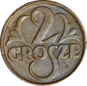 2 pennies 1928, minted
