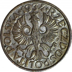2 pennies 1934, minted
