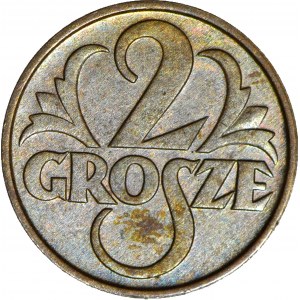 2 pennies 1936, minted