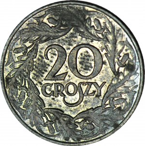 20 penny 1923, Occupazione, coniati