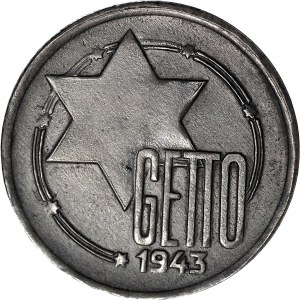 Ghetto, 10 Marek 1943, Al-Mg, postfrisch, Sorte 2/2, leichte Ausführung