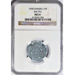 WMG, 10 fenig 1920 odroda 57 perál, mincovňa