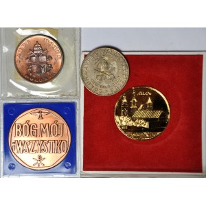 PRL, set di 4 medaglie religiose