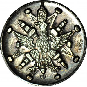 Medaila kráľovskej suity podľa Matejkových malieb, Ján III Sobieski 1674-1696, orol typu VI, striebro