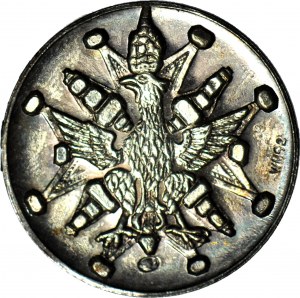 Medaila kráľovskej suity podľa Matejkových malieb, Ján III Sobieski 1674-1696, orol typu VI, striebro