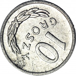 RR-, 10 groszy 1979, SKRĘTKA 135 stopni, rzadkie