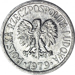 RR-, 10 penny 1979, SKROLT 135 gradi, raro