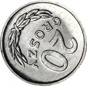 RR-, 20 pennies 1981, 125 degree twist, rare