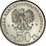 RR-, 50 zloty 1981, Bolesław Śmiały, DESTRUKT - DOUBLE DIE