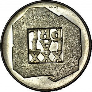 RR-, 200 Złotych 1974, XXX LAT PRL, odwrotka 180 stopni