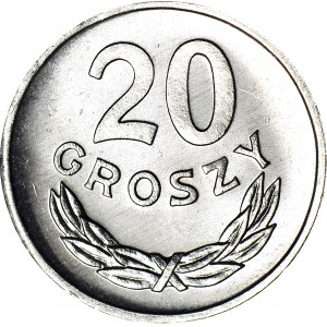 R-, 20 Pfennige 1985, PROOFLIKE (Jahrgang keine Spiegelsätze)