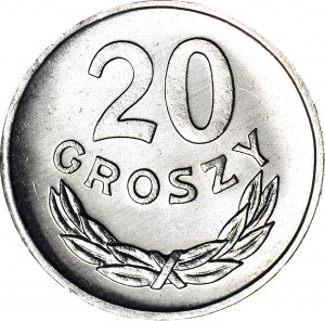 R-, 20 groszy 1985, PROOFLIKE (rocznika nie ma zestawów lustrzanych)