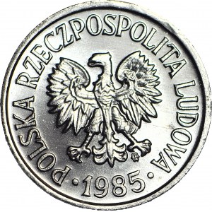 R-, 20 groszy 1985, PROOFLIKE (rocznika nie ma zestawów lustrzanych)