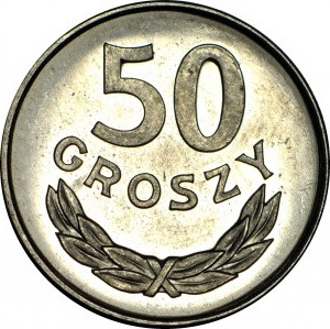 R-, 50 penny 1977, PROOFLIKE (l'annata non ha set di specchi)