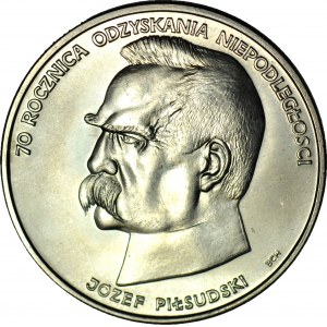 50 000 zlatých 1988, Piłsudski, razené