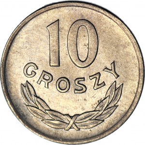 10 groszy 1949, miedzionikiel, ok. mennicze